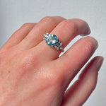 1930's Aquamarine and Diamond Ring-Charlotte Sayers Antique Jewellery