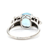 1930's Aquamarine and Diamond Ring-Charlotte Sayers Antique Jewellery