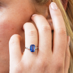 1930's Pale Sapphire and Diamond Ring-Charlotte Sayers Antique Jewellery