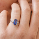 1930's Pale Sapphire and Diamond Ring-Charlotte Sayers Antique Jewellery