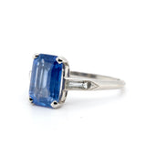 1930's Pale Sapphire and Diamond Ring-Charlotte Sayers Antique Jewellery