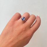 1930's Pale Sapphire and Diamond Ring-Charlotte Sayers Antique Jewellery