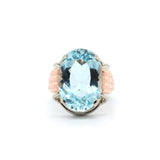 1940s Aquamarine Ring-Charlotte Sayers Antique Jewellery