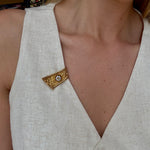 1940's Diamond Gold Clip-Charlotte Sayers Antique Jewellery