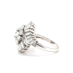 1950s Diamond Cluster Ring-Charlotte Sayers Antique Jewellery