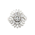 1950s Diamond Cluster Ring-Charlotte Sayers Antique Jewellery