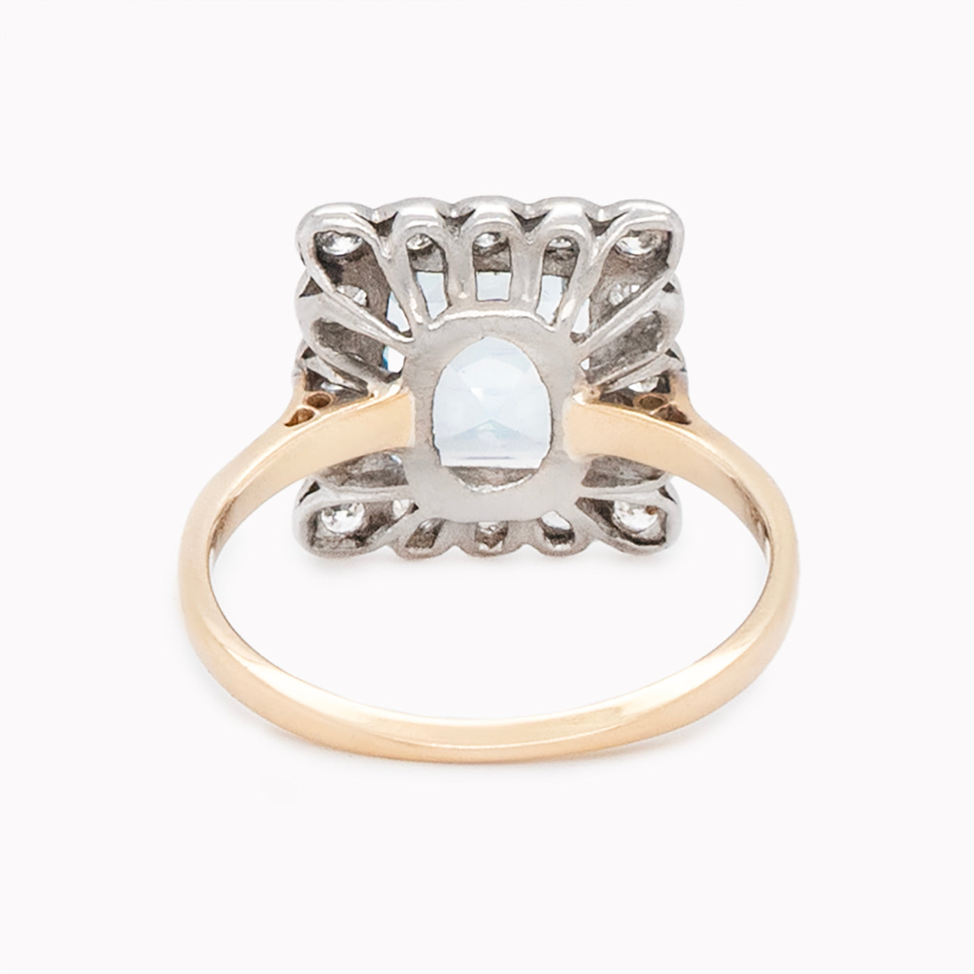 1960's Aquamarine and Diamond Ring-Charlotte Sayers Antique Jewellery