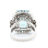 1960's Aquamarine and Diamond Ring-Charlotte Sayers Antique Jewellery