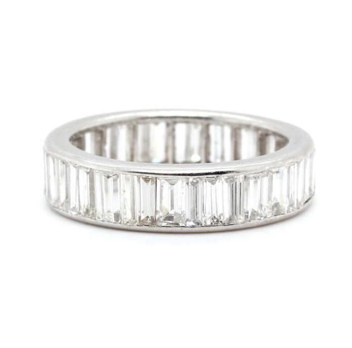 1960's Baguette Diamond Eternity Ring-Charlotte Sayers Antique Jewellery