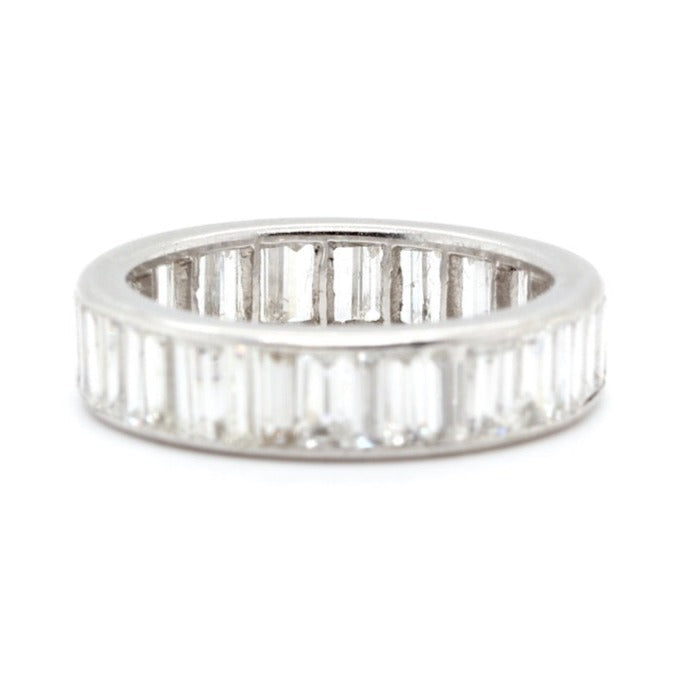 1960's Baguette Diamond Eternity Ring-Charlotte Sayers Antique Jewellery