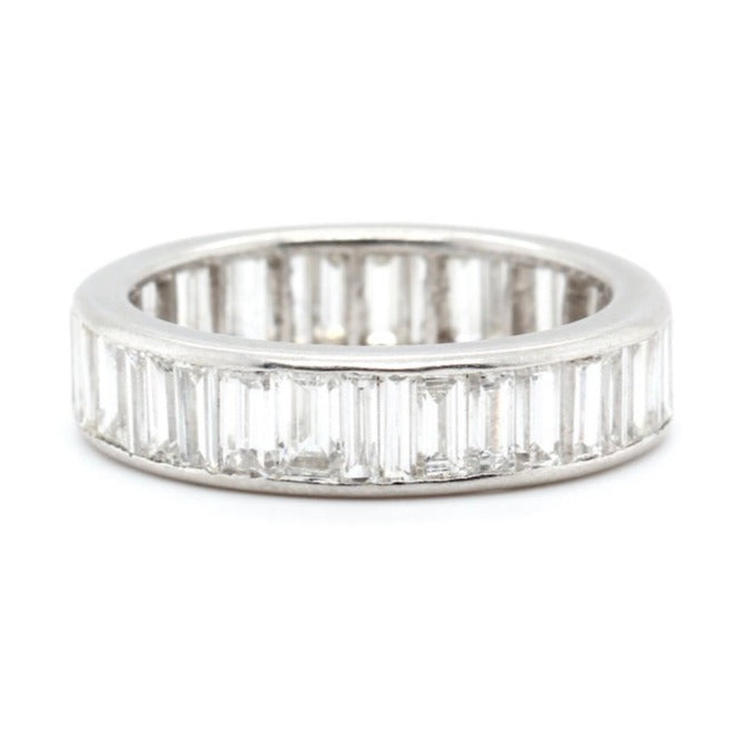 1960's Baguette Diamond Eternity Ring-Charlotte Sayers Antique Jewellery