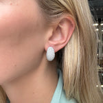 1960s Diamond Bombe Earrings-Charlotte Sayers Antique Jewellery