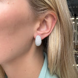 1960s Diamond Bombe Earrings-Charlotte Sayers Antique Jewellery