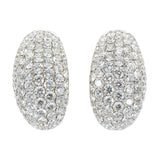 1960s Diamond Bombe Earrings-Charlotte Sayers Antique Jewellery