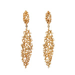 1960's Gold Wirework Earrings-Charlotte Sayers Antique Jewellery