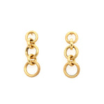 1960s Hoop Drop Earrings-Charlotte Sayers Antique Jewellery