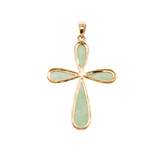 1960's Jade Cross Pendant-Charlotte Sayers Antique Jewellery