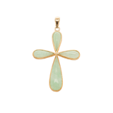 1960's Jade Cross Pendant-Charlotte Sayers Antique Jewellery