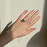 1960's Peridot and Diamond Ballerina Ring-Charlotte Sayers Antique Jewellery