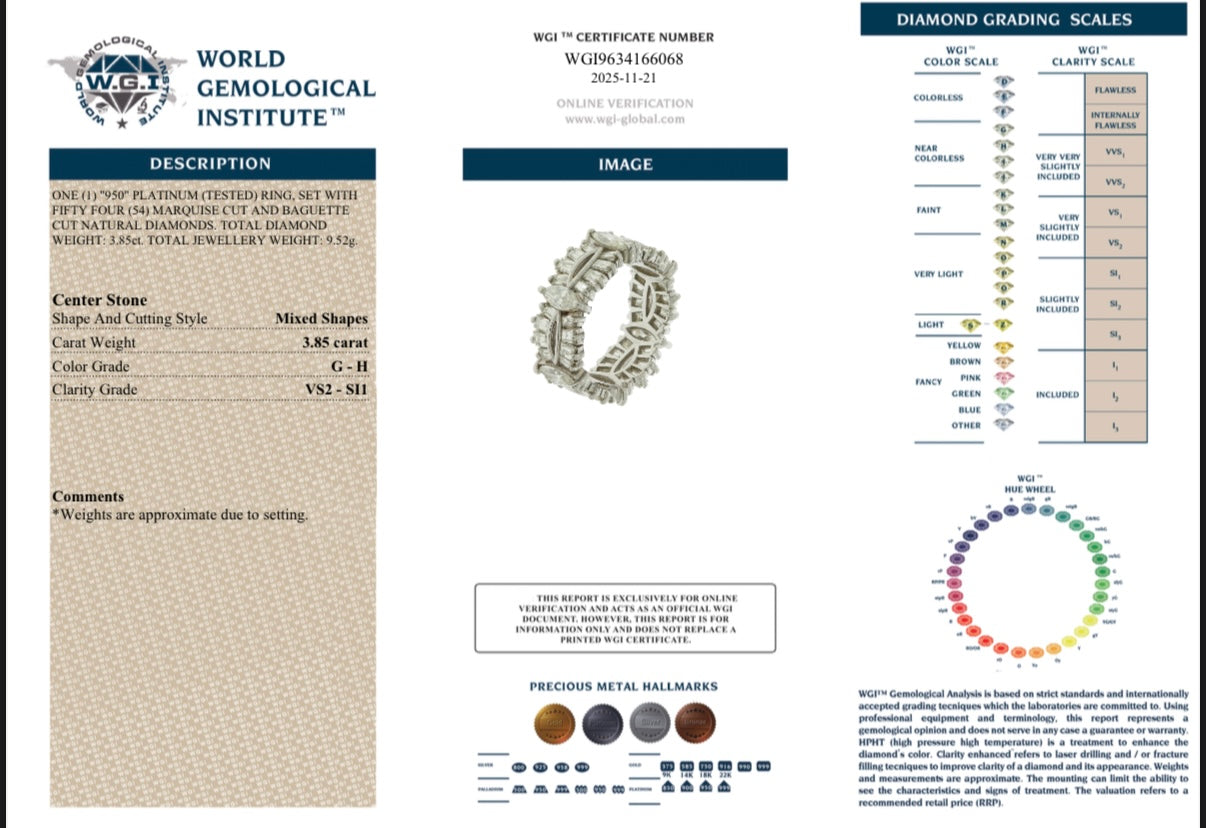 1960's Platinum and Diamond Eternity Ring-Charlotte Sayers Antique Jewellery