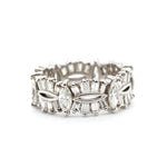 1960's Platinum and Diamond Eternity Ring-Charlotte Sayers Antique Jewellery