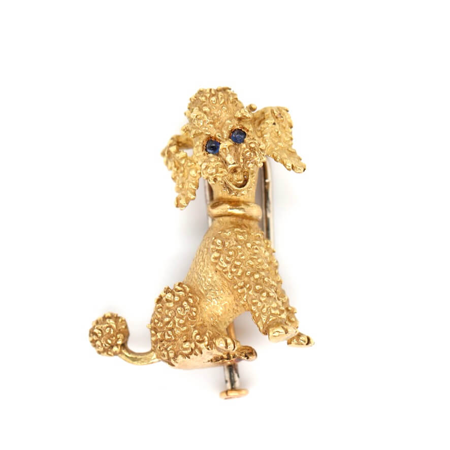 1960s Poodle Brooch-Charlotte Sayers Antique Jewellery