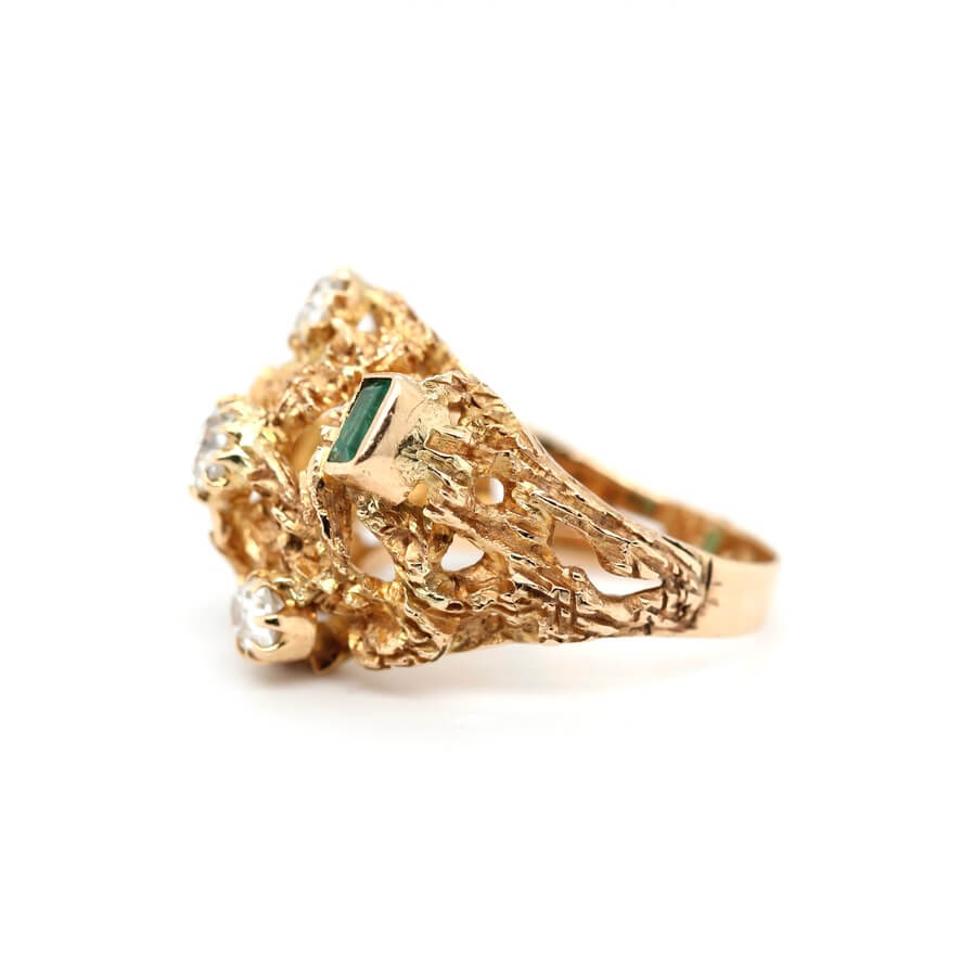 1970s Cocktail Ring-Charlotte Sayers Antique Jewellery