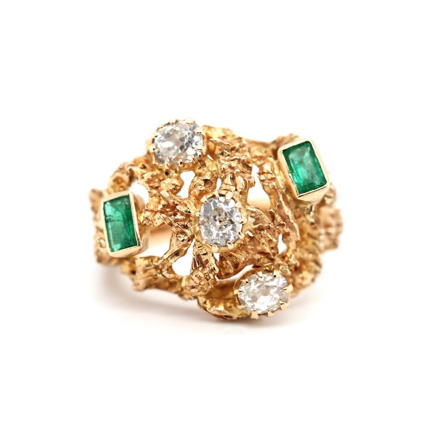 1970s Cocktail Ring-Charlotte Sayers Antique Jewellery