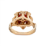 1970's Coral Cocktail Ring-Charlotte Sayers Antique Jewellery