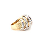 1970s Diamond Bombé Ring-Charlotte Sayers Antique Jewellery