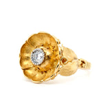 1970's Diamond Flower Ring-Charlotte Sayers Antique Jewellery