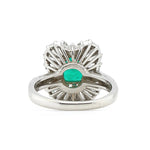 1970's Emerald and Diamond Ballerina Ring-Charlotte Sayers Antique Jewellery