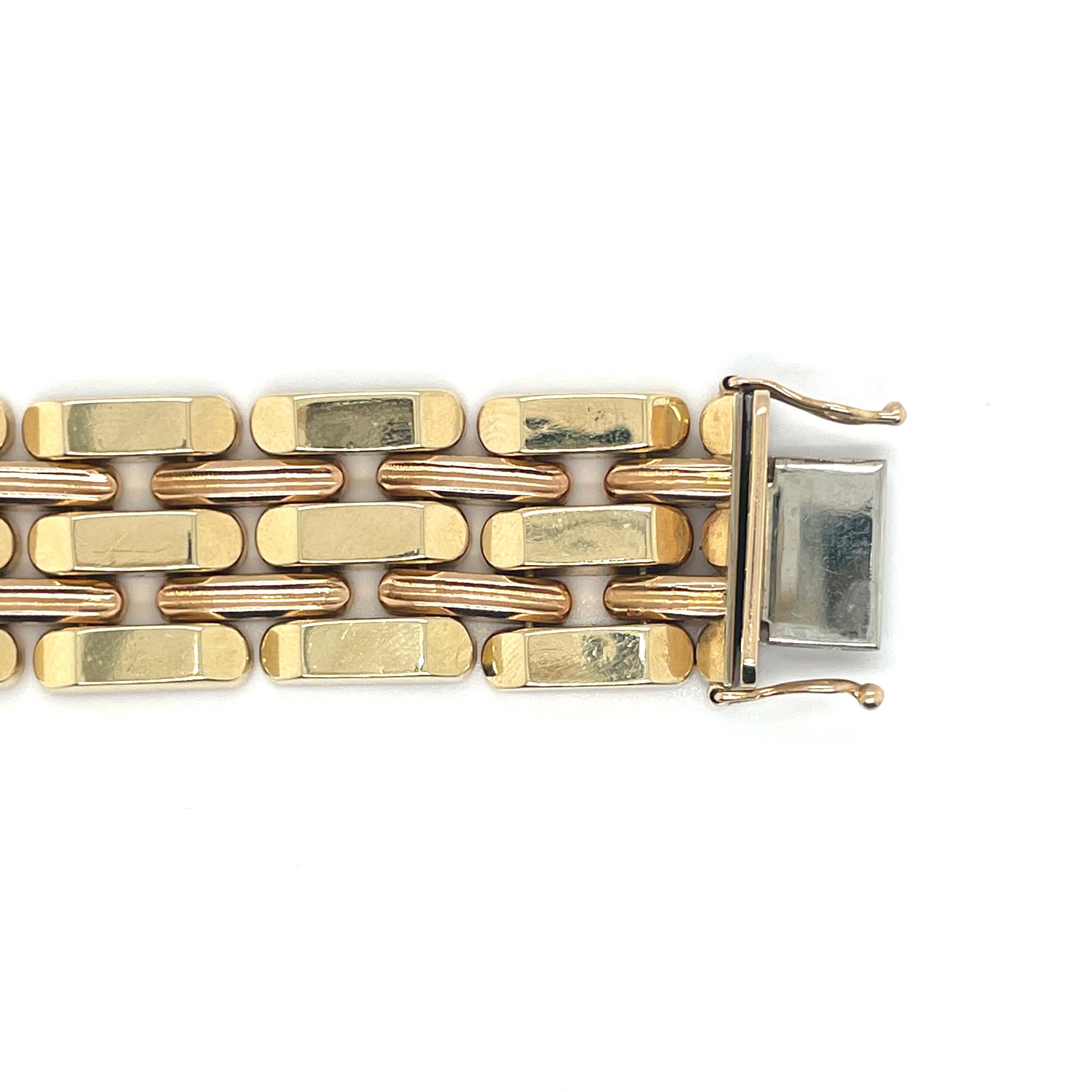 1970s Gold Link Bracelet-Charlotte Sayers Antique Jewellery