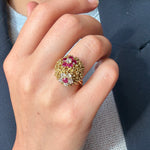 1970s Ruby and Diamond Ring-Charlotte Sayers Antique Jewellery