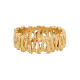 1970's Sculpted Gold and Diamond Ring-Charlotte Sayers Antique Jewellery