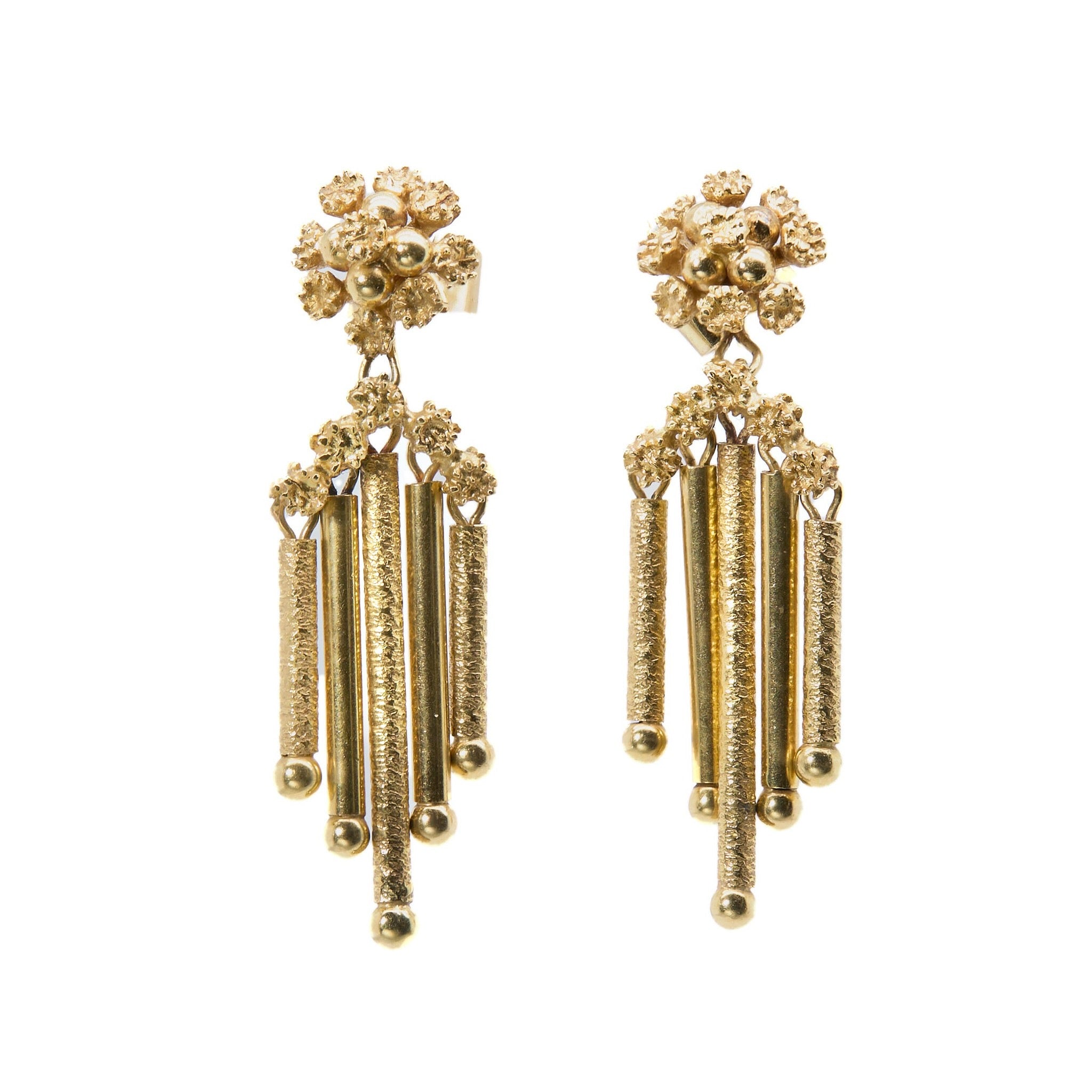 1970s Tassel Earrings-Charlotte Sayers Antique Jewellery