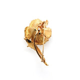 1980s Flower Brooch-Charlotte Sayers Antique Jewellery