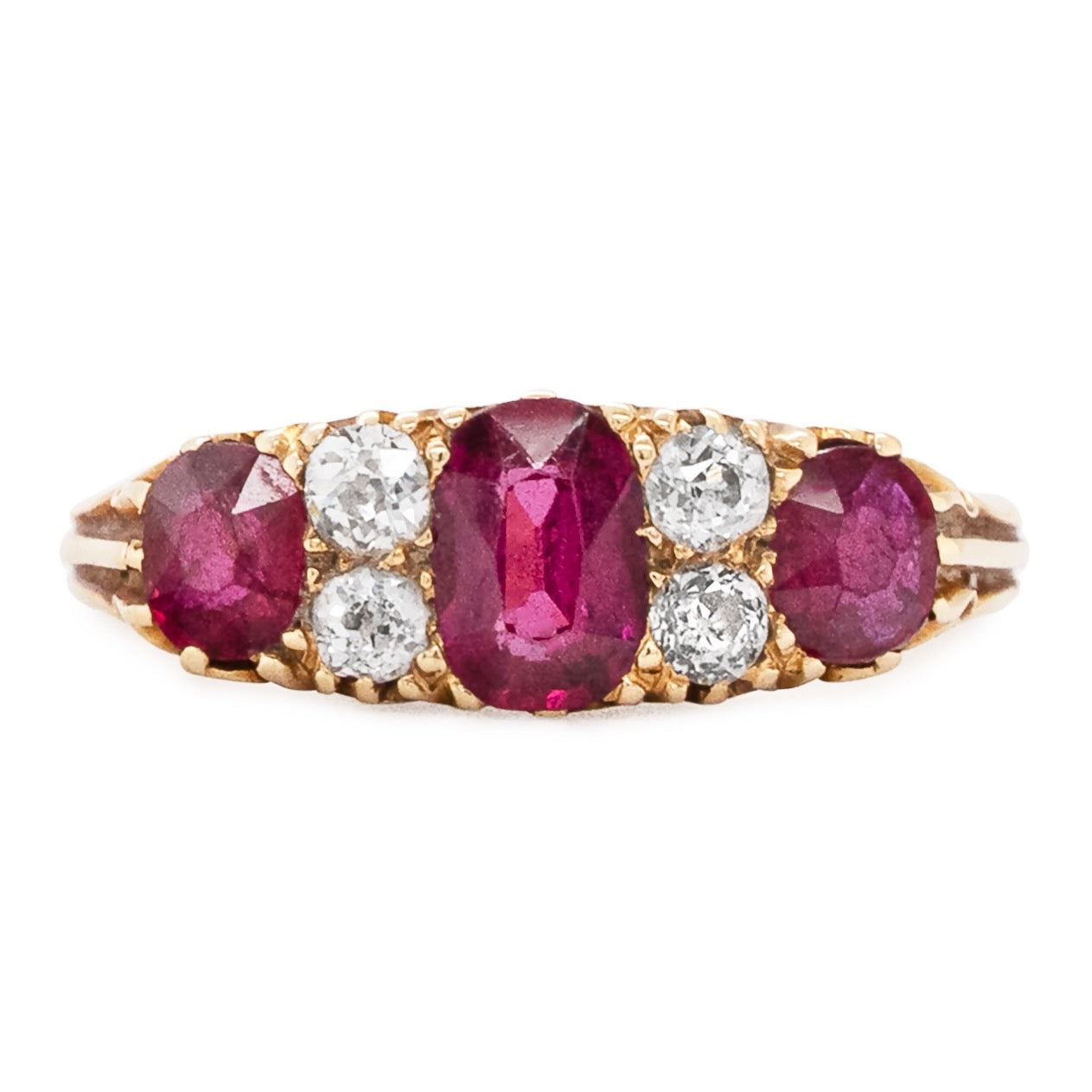 19th Century Ruby and Diamond Ring-Charlotte Sayers Antique Jewellery