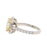 Yellow Diamond Cluster Ring