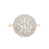 Old Cut Diamond Cluster Ring