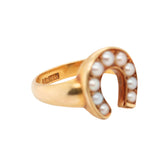 Pearl Horseshoe Ring