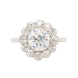 Old Cut Diamond Cluster Ring
