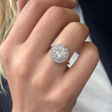 Old Cut Diamond Cluster Ring