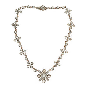 Georgian Paste Maltese Cross Necklace