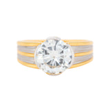 2.10 Carat Diamond Statement Solitaire Ring-Charlotte Sayers Antique Jewellery