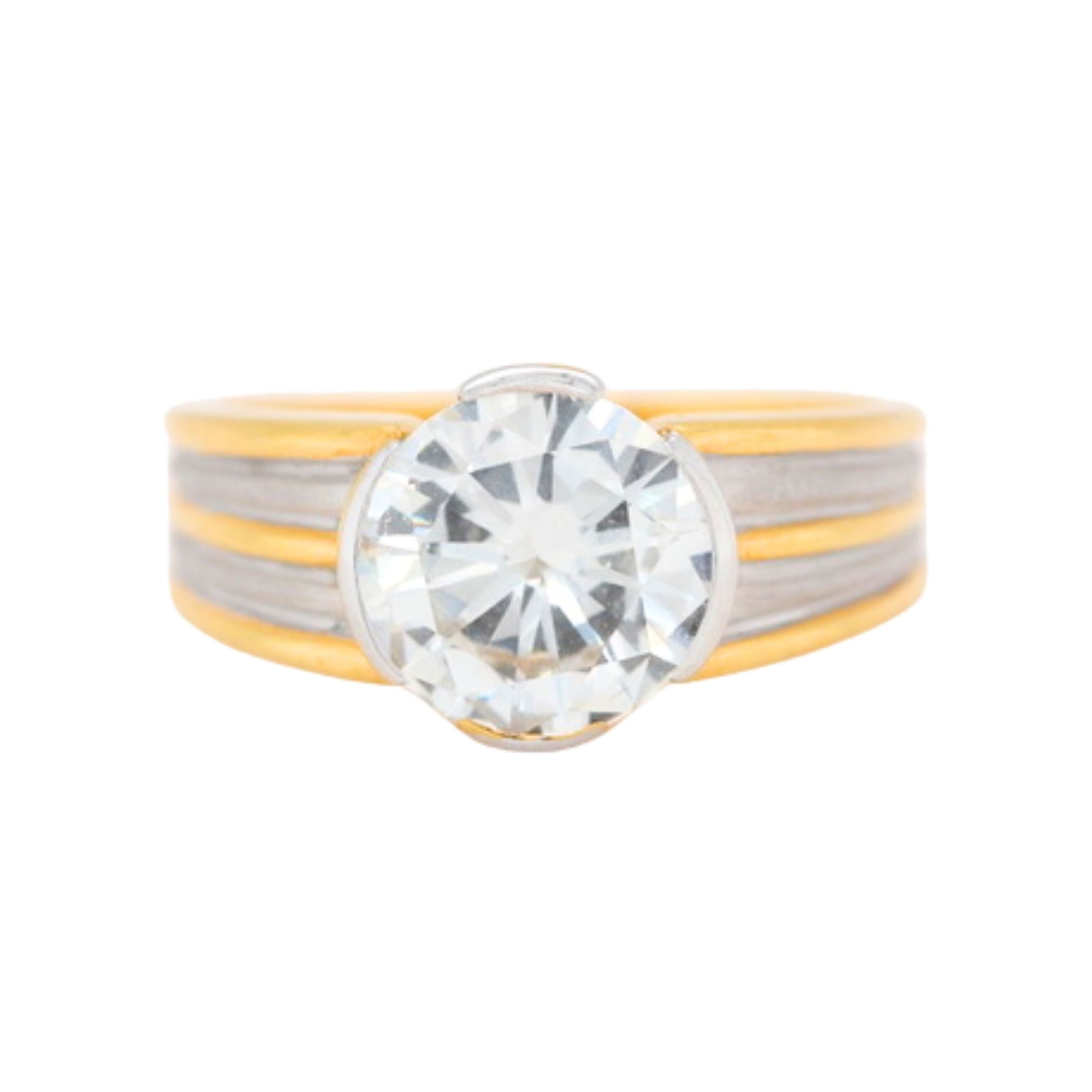 2.10 Carat Diamond Statement Solitaire Ring-Charlotte Sayers Antique Jewellery