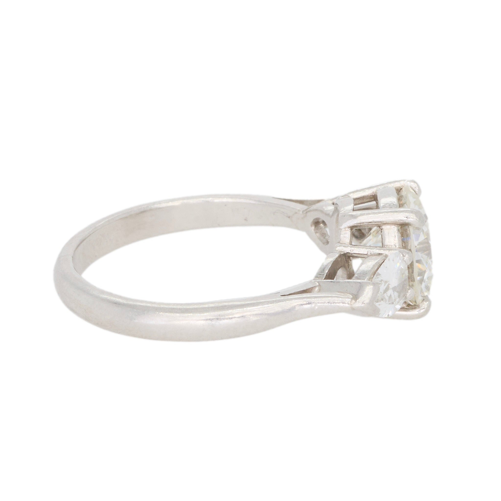 2.35 Carat Diamond Three Stone Ring-Charlotte Sayers Antique Jewellery