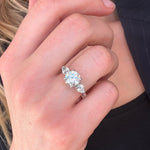 2.35 Carat Diamond Three Stone Ring-Charlotte Sayers Antique Jewellery