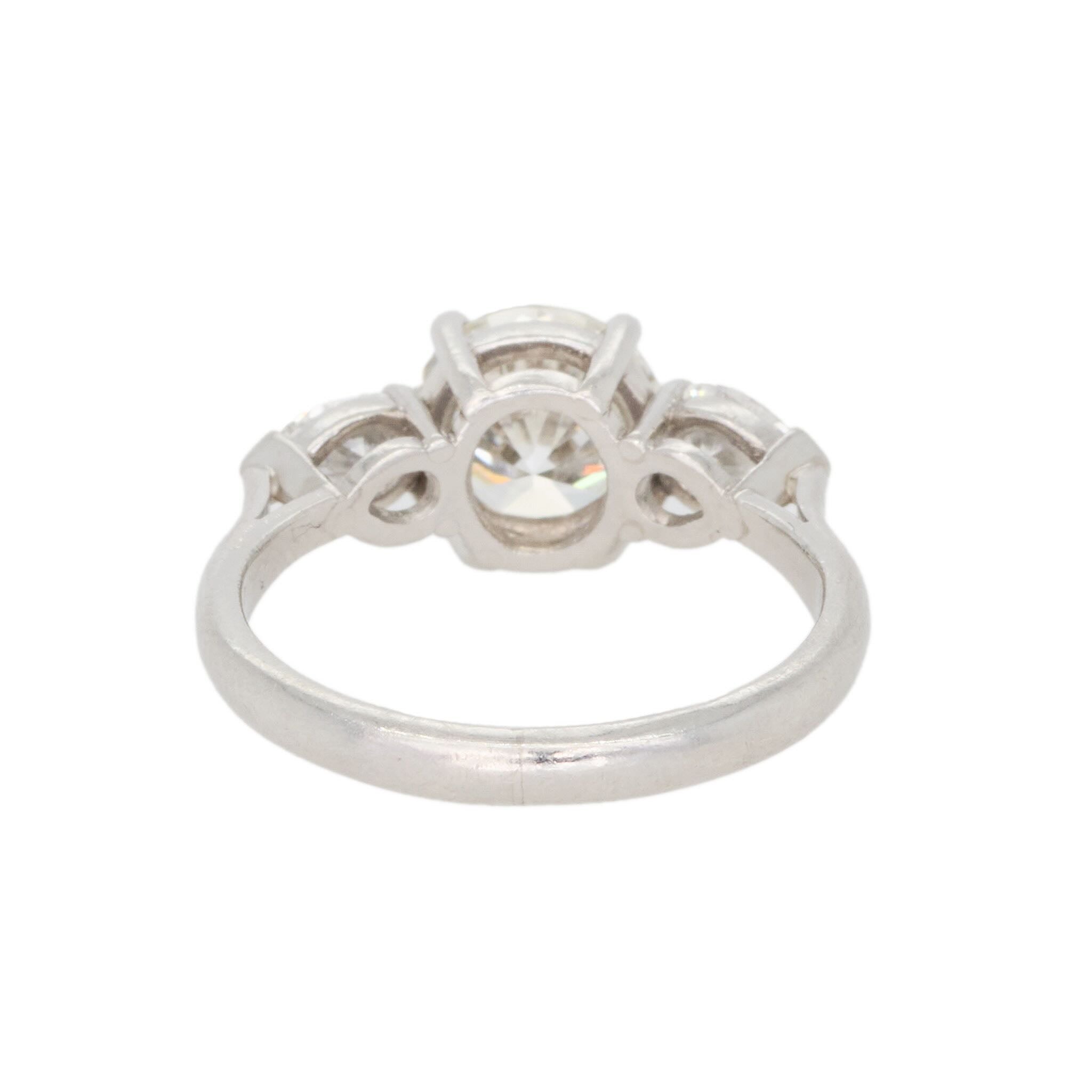 2.35 Carat Diamond Three Stone Ring-Charlotte Sayers Antique Jewellery