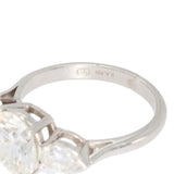 2.35 Carat Diamond Three Stone Ring-Charlotte Sayers Antique Jewellery